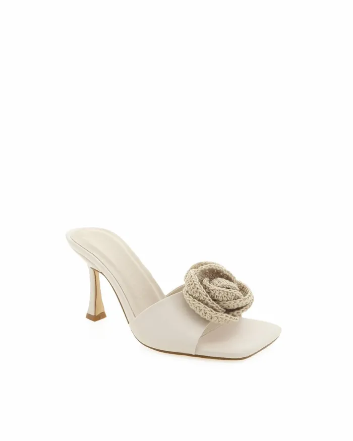 Women Stiletto Heels Billini QUINELLA 8211 CREAM CROCHET