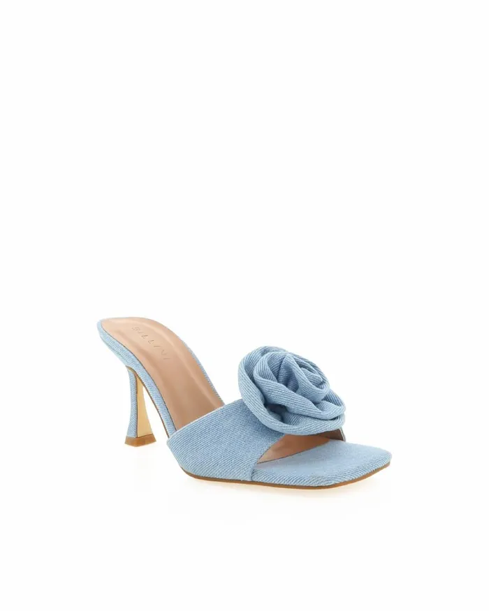 Women Stiletto Heels Billini QUINELLA 8211 MID BLUE DENIM