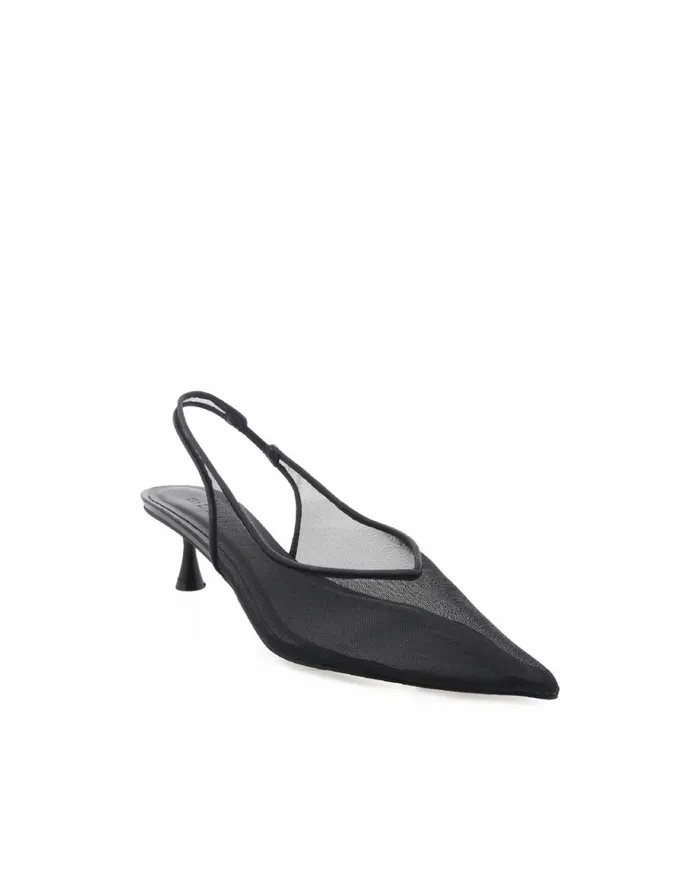 Women Stiletto Heels Billini ROSE 8211 BLACK MESH