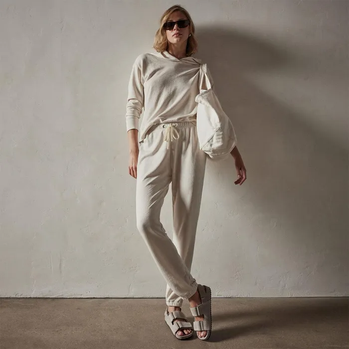 Women Sweat TopsBottoms James Perse French Terry Sweat Pant Canvas Pigment