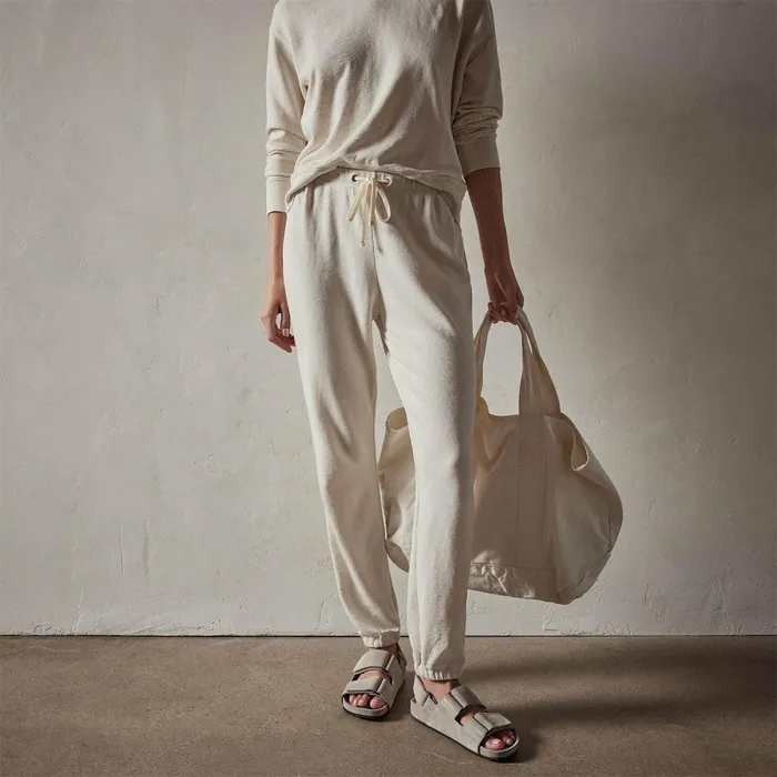 Women Sweat TopsBottoms James Perse French Terry Sweat Pant Canvas Pigment