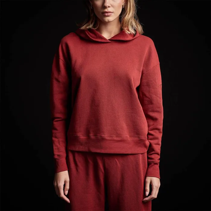 Women Sweat TopsBottoms James Perse Graphic Pullover Hoodie Sunstone