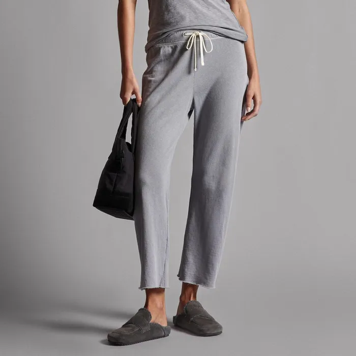 Women Sweat TopsBottoms James Perse Vintage French Terry Cutoff Sweatpant Breeze Pigment