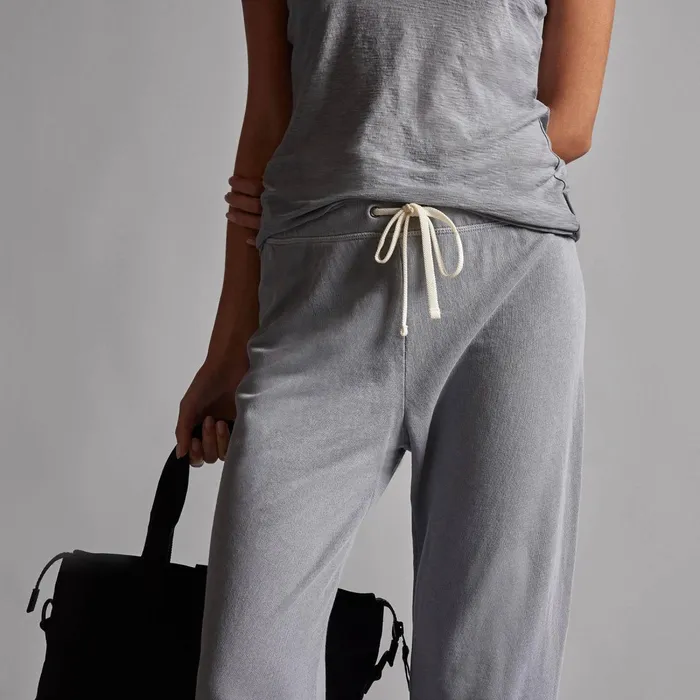 Women Sweat TopsBottoms James Perse Vintage French Terry Cutoff Sweatpant Breeze Pigment