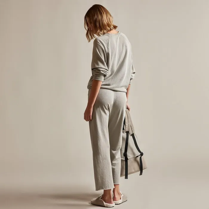 Women Sweat TopsBottoms James Perse Vintage French Terry Cutoff Sweatpant Dapple Pigment