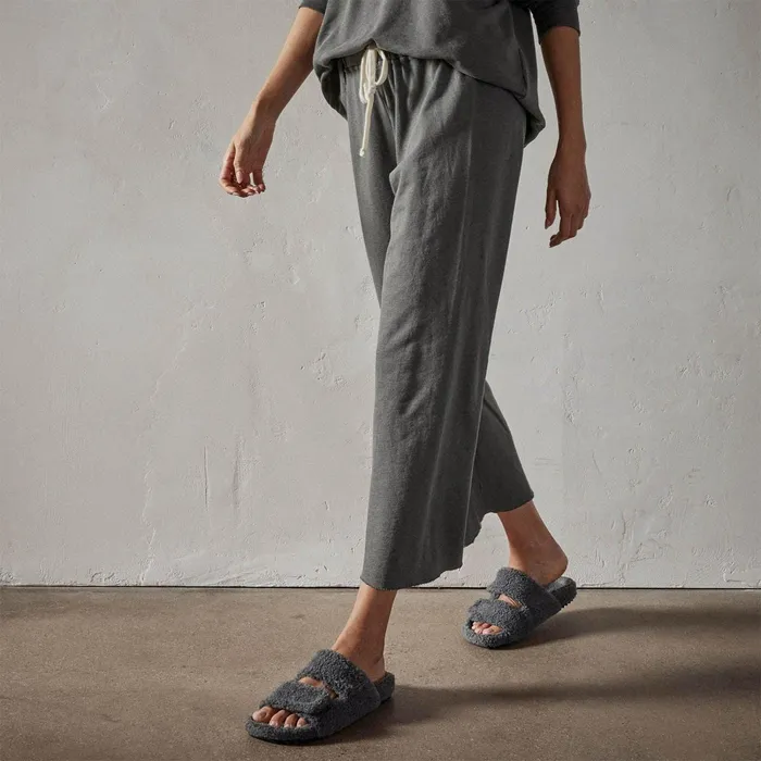 Women Sweat TopsBottoms James Perse Vintage French Terry Cutoff Sweatpant Fin Pigment