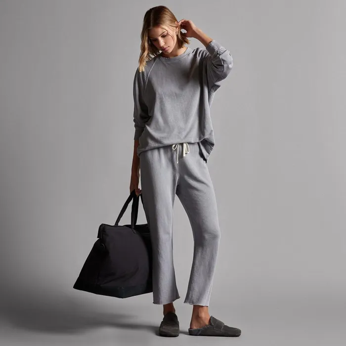 Women Sweat TopsBottoms James Perse Vintage French Terry Relaxed Sweatshirt Breeze Pigment