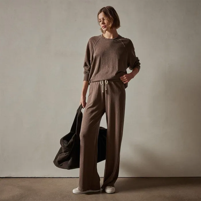 Women Sweat TopsBottoms James Perse Wide Leg Sweatpant Fox Pigment