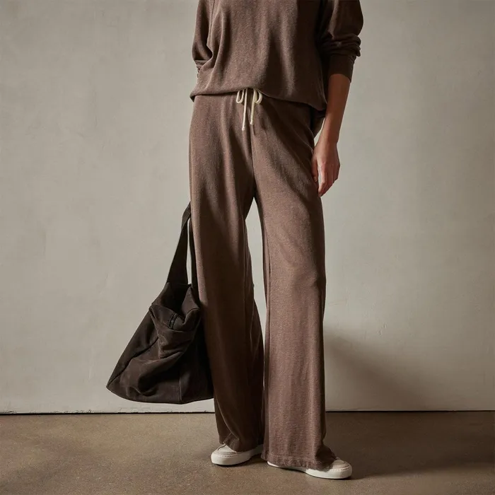 Women Sweat TopsBottoms James Perse Wide Leg Sweatpant Fox Pigment