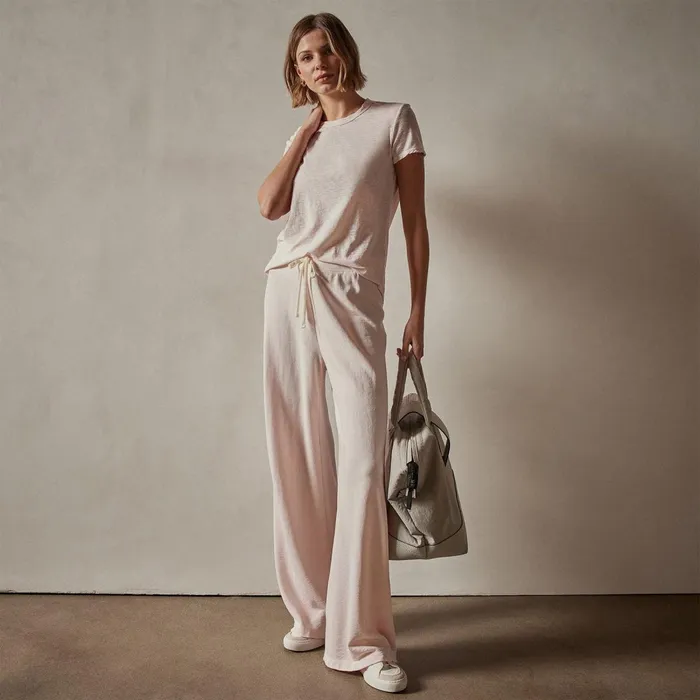 Women Sweat TopsBottoms James Perse Wide Leg Sweatpant Zephyr Pigment