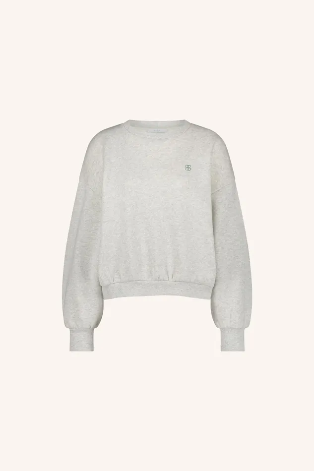 Women Sweaters Bybar Bibi Boogie Nights Sweater Light Grey Melee Women Sweaters Bybar Bibi Boogie Nights Sweater Light Grey Melee