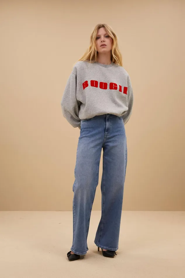 Women Sweaters Bybar Bibi Boogie Sweater Grey Melee Women Sweaters Bybar Bibi Boogie Sweater Grey Melee