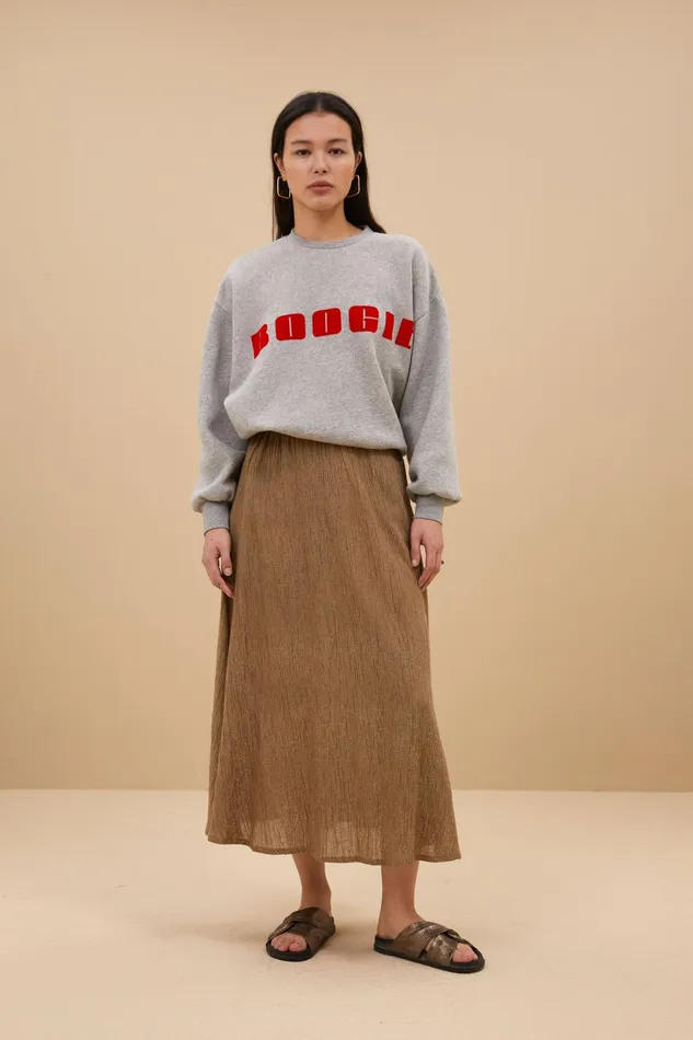 Women Sweaters Bybar Bibi Boogie Sweater Grey Melee Women Sweaters Bybar Bibi Boogie Sweater Grey Melee