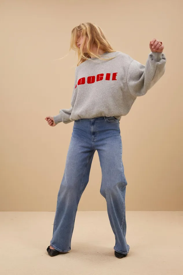 Women Sweaters Bybar Bibi Boogie Sweater Grey Melee Women Sweaters Bybar Bibi Boogie Sweater Grey Melee