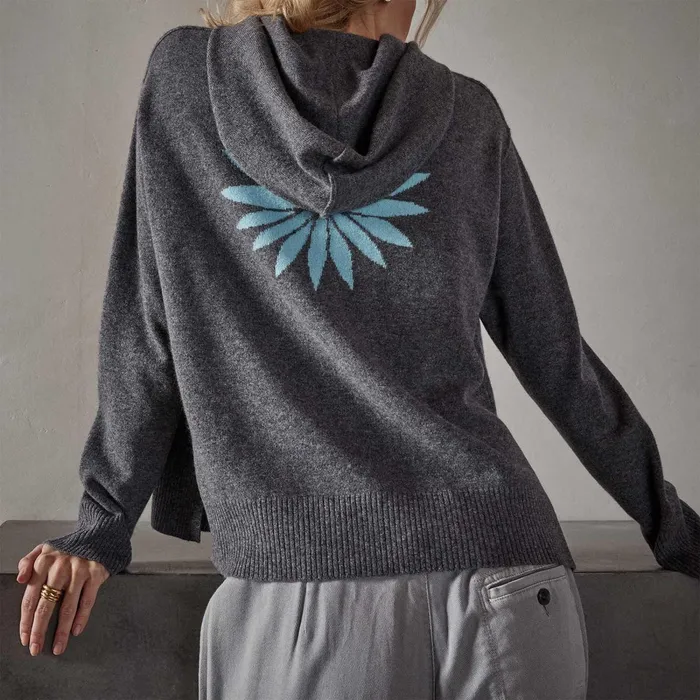 Women Sweaters James Perse Agave Graphic Hoodie Flannel