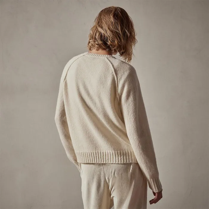 Women Sweaters James Perse Cashmere Crew Sweater Ivory