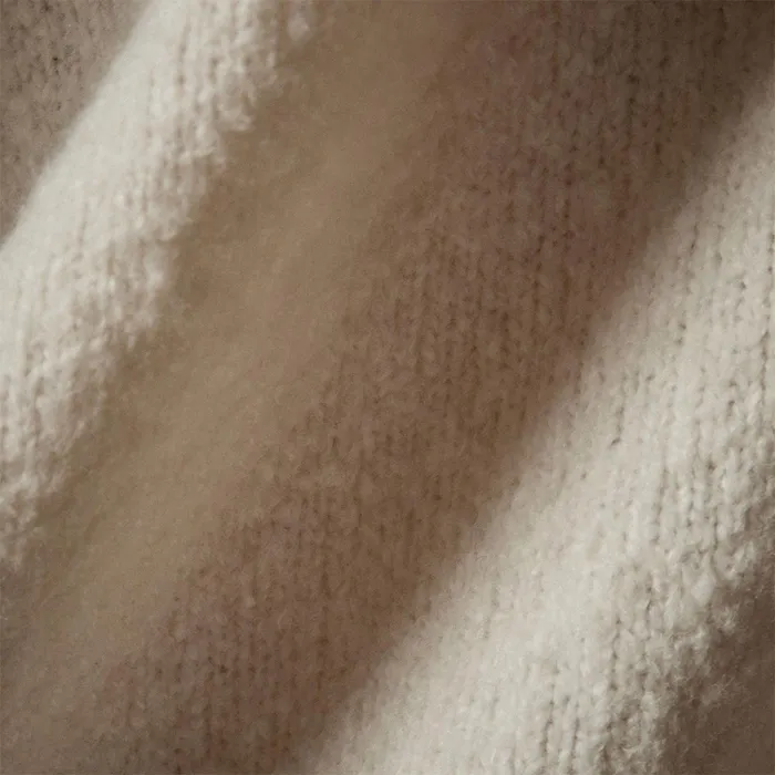 Women Sweaters James Perse Cotton Cashmere Blend Pullover Ivory