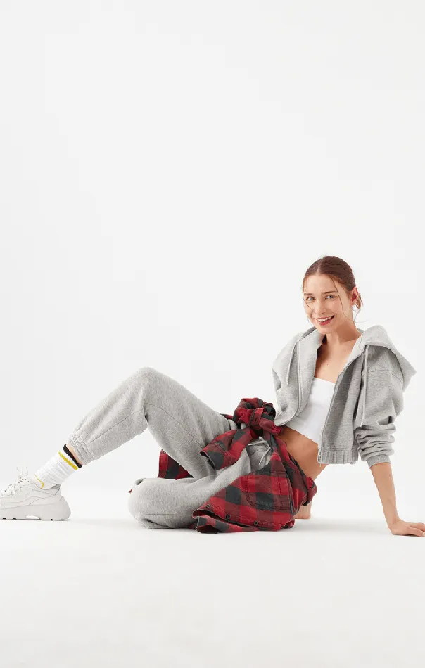 Women Sweatpants In Grey Melange Mavi Jeans Loungewear
