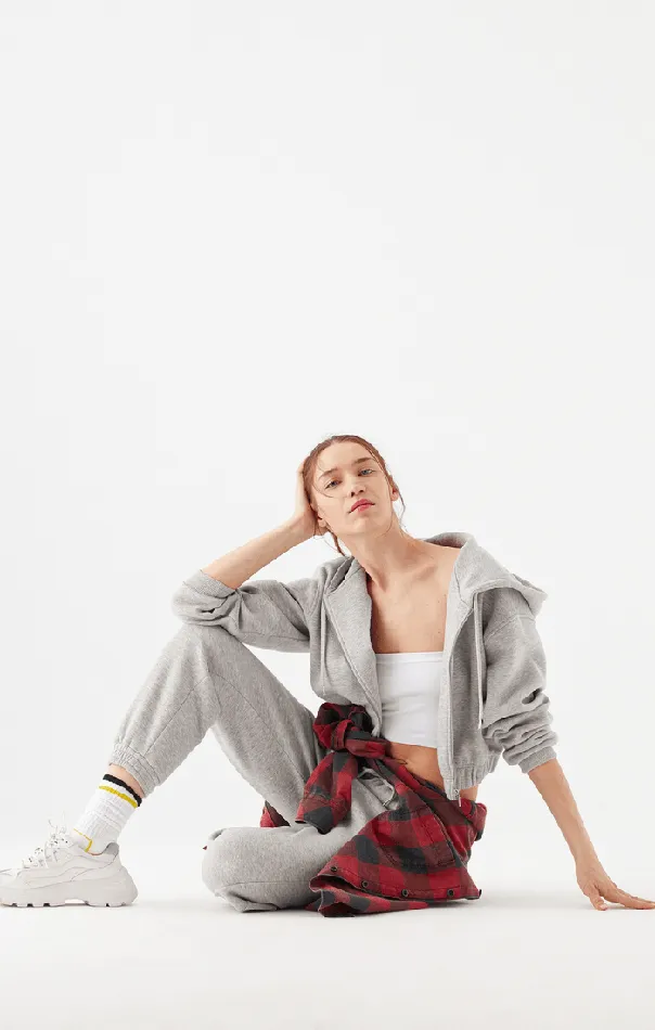 Women Sweatpants In Grey Melange Mavi Jeans Loungewear