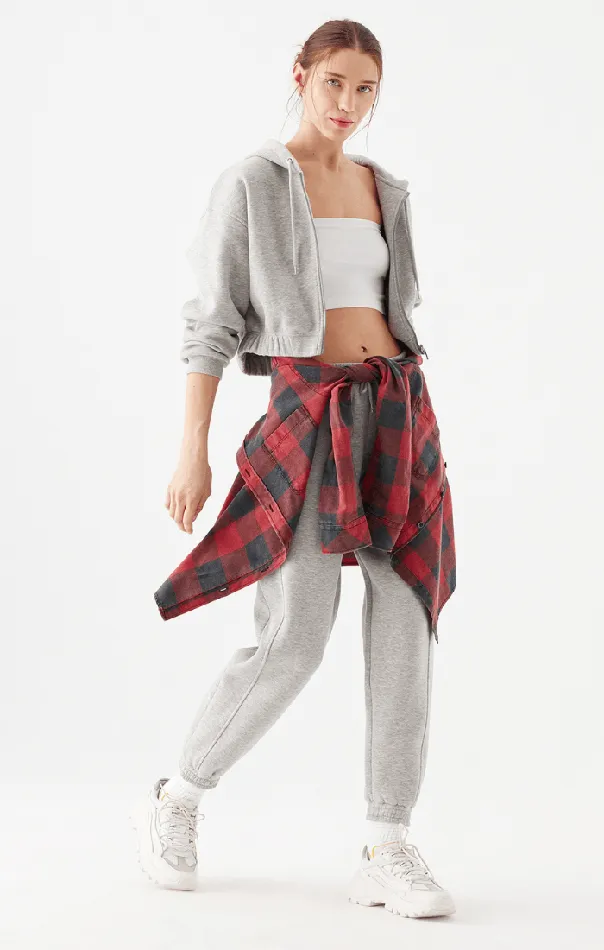 Women Sweatpants In Grey Melange Mavi Jeans Loungewear