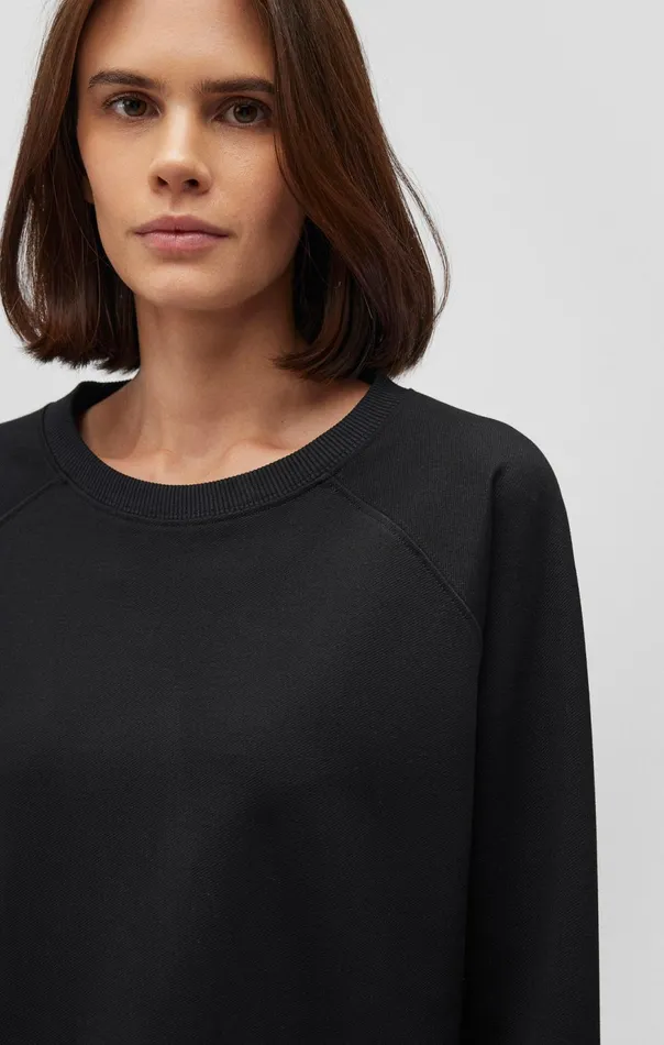 Women Sweatshirt In Black Mavi Jeans Loungewear Women Sweatshirt In Black Mavi Jeans Loungewear