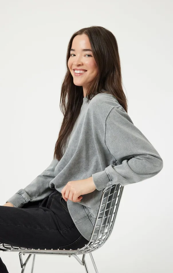 Women Sweatshirt In Monument Mavi Jeans Loungewear Women Sweatshirt In Monument Mavi Jeans Loungewear