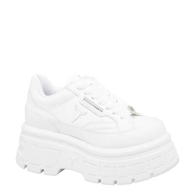 Women Swerve White Sneakers Windsor Smith Platform Sneakers