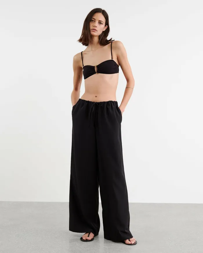 Women Swim Nili Lotan BANDEAU BIKINI TOP Black