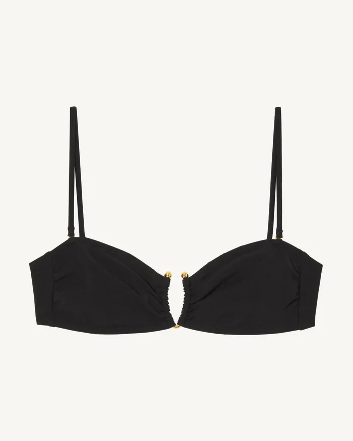 Women Swim Nili Lotan BANDEAU BIKINI TOP Black