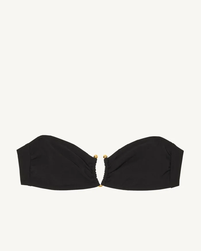 Women Swim Nili Lotan BANDEAU BIKINI TOP Black