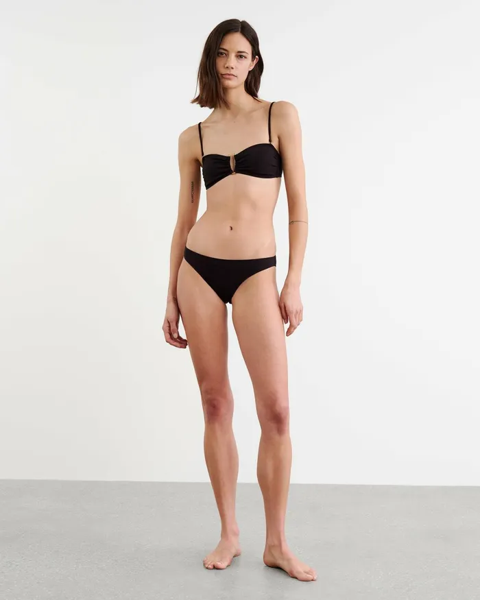 Women Swim Nili Lotan BANDEAU BIKINI TOP Black
