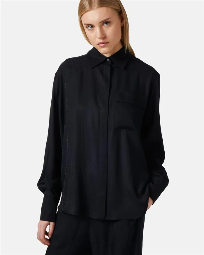 Women TSHIRTS AND TOPS Iceberg Jacquard Viscose Shirt With Snake Design