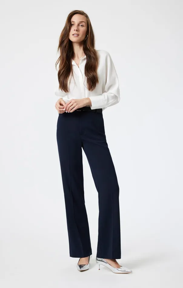 Women Tailored Straight Leg Pants In Blue Mavi Jeans Pants