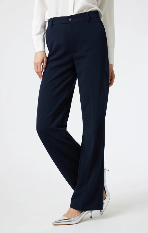 Women Tailored Straight Leg Pants In Blue Mavi Jeans Pants