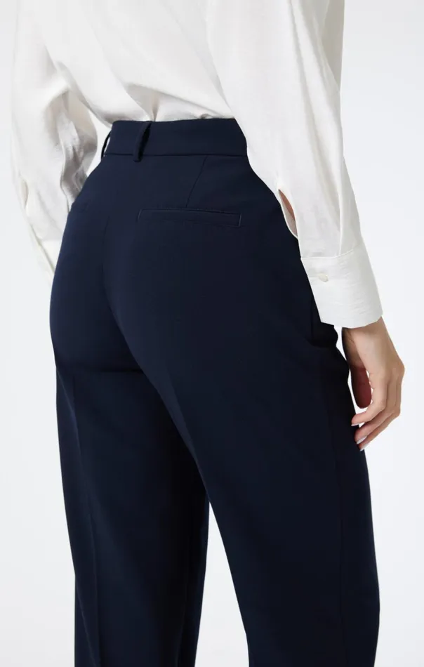 Women Tailored Straight Leg Pants In Blue Mavi Jeans Pants