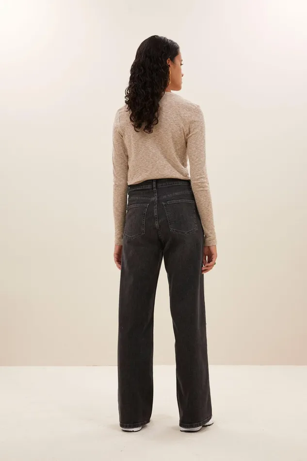 Women Tops and Shirts Bybar Basic Ls Thin Stripe Top Pecan Women Tops and Shirts Bybar Basic Ls Thin Stripe Top Pecan