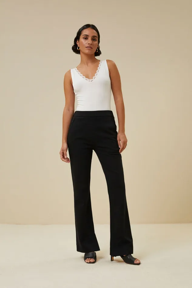 Women Tops and Shirts Bybar Lace Singlet Off White