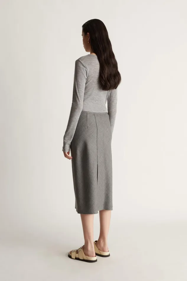Women Tops And Shirts Lee Mathews Billy LS Top Billygrey