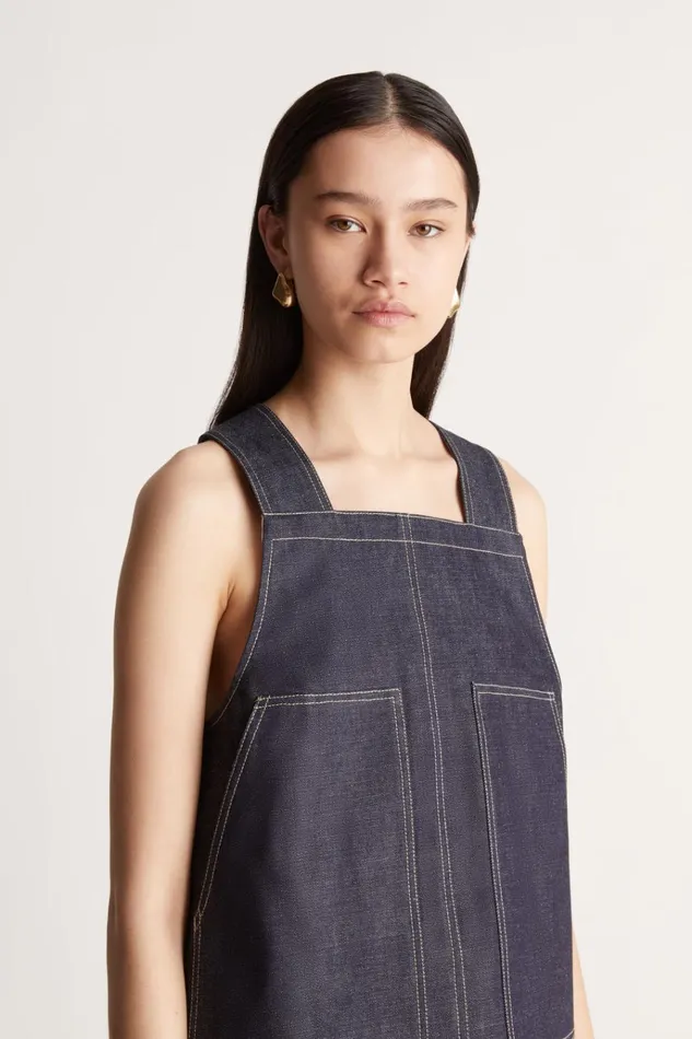 Women Tops And Shirts Lee Mathews LM Denim Tank Ink