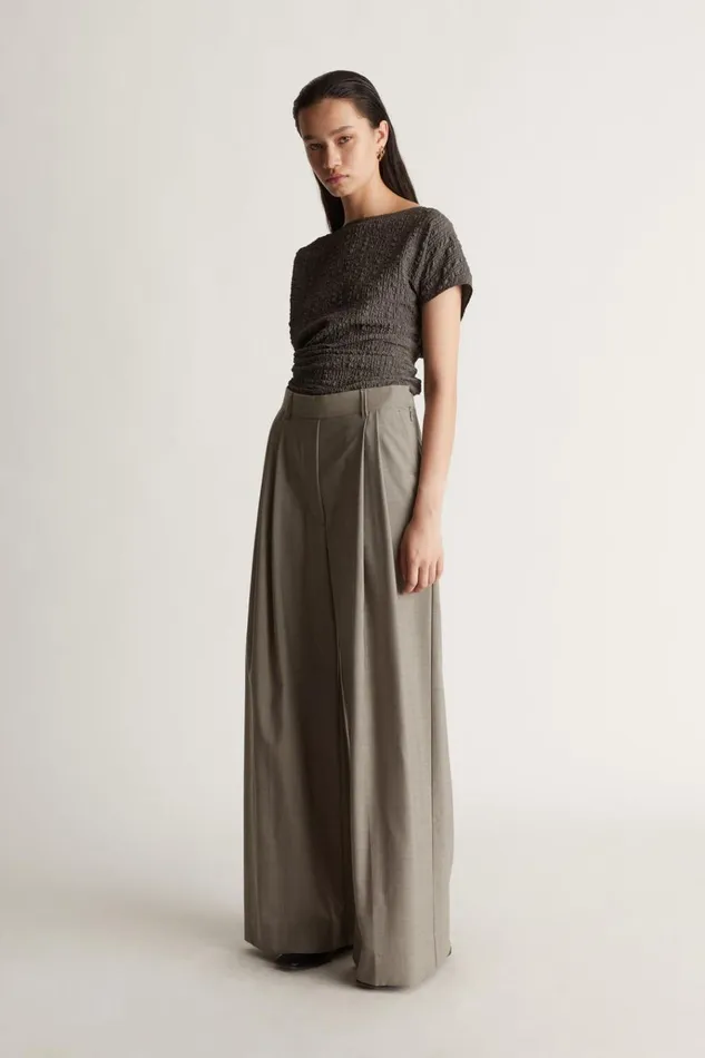 Women Tops And Shirts Lee Mathews Violet Top Charcoal