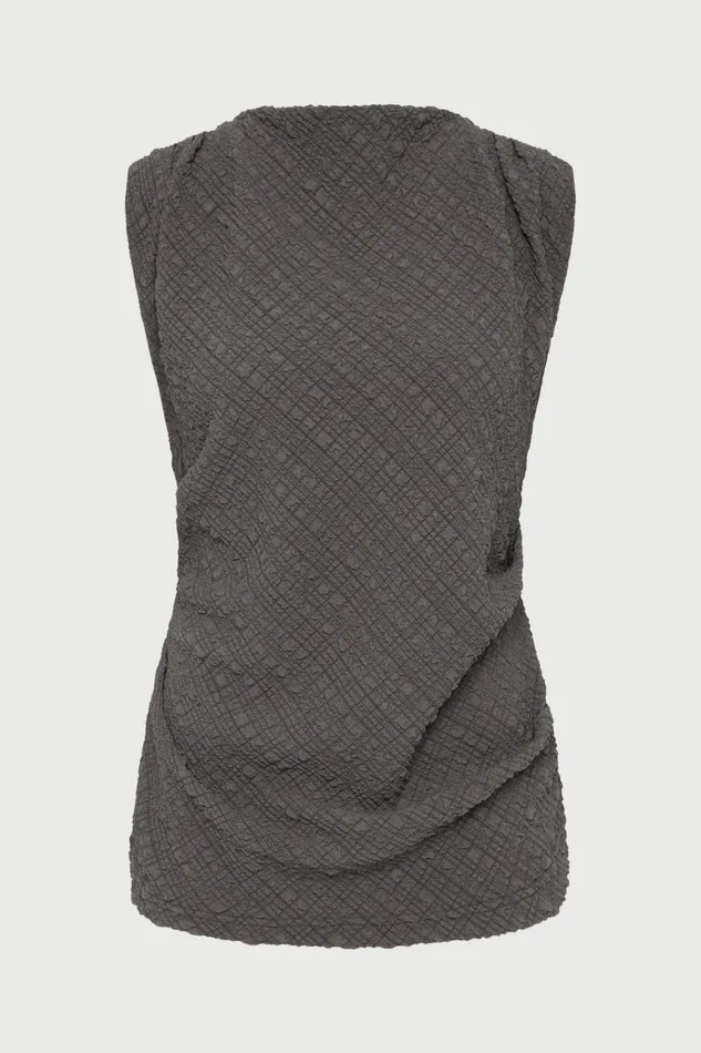 Women Tops And Shirts Lee Mathews Violet Top Charcoal