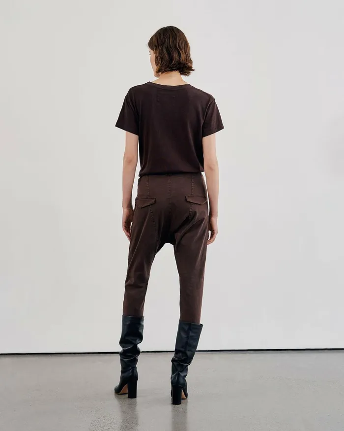 Women Tops Nili Lotan BRADY TEE Washed Black