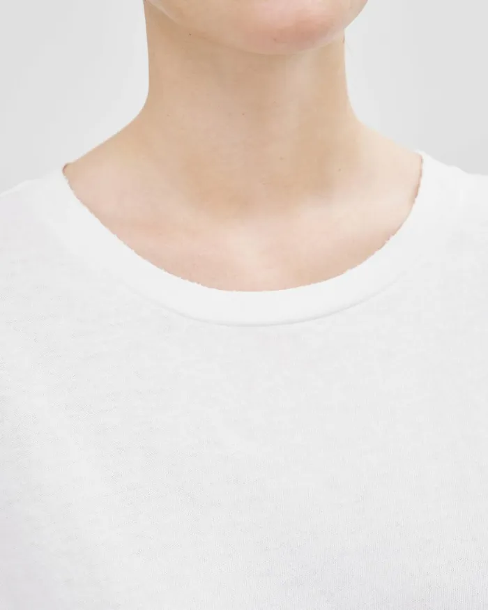 Women Tops Nili Lotan BRADY TEE Washed Black