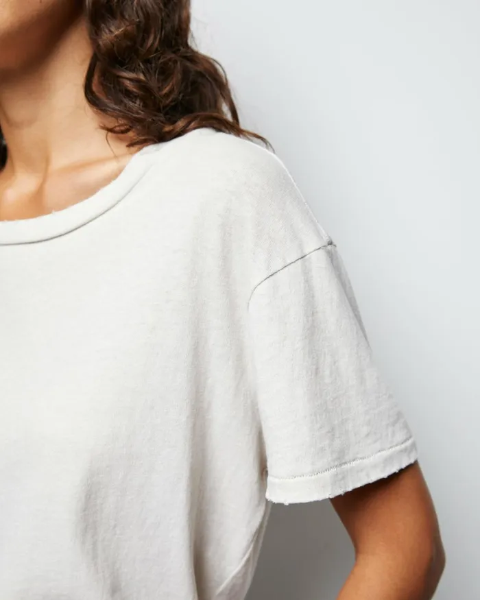Women Tops Nili Lotan BRADY TEE Washed Black