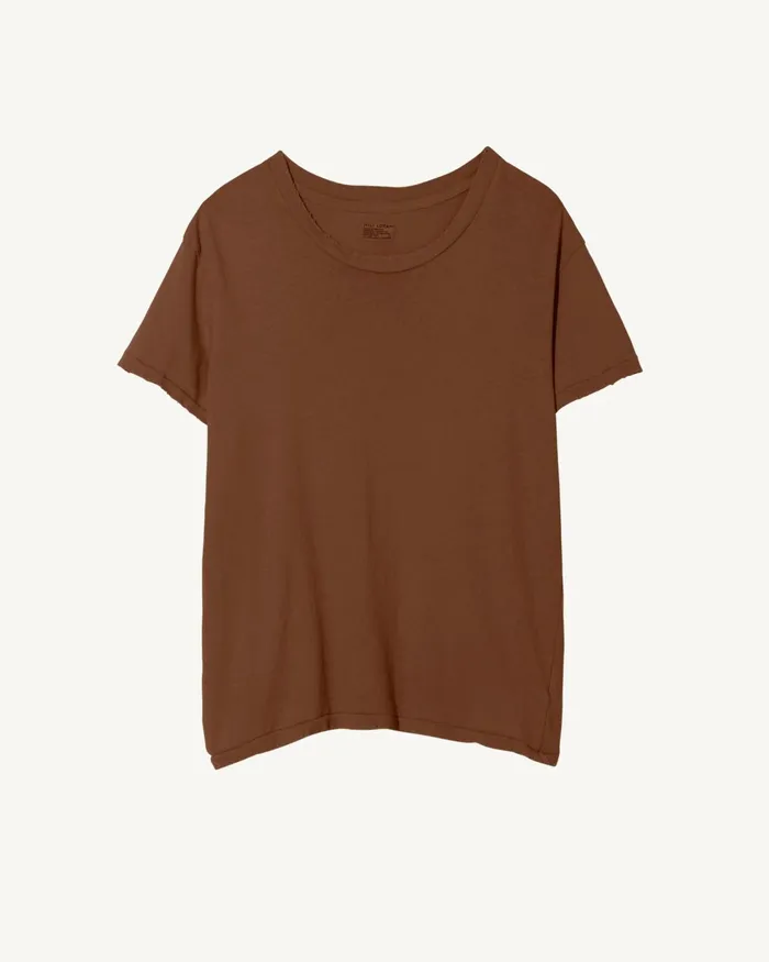 Women Tops Nili Lotan BRADY TEE Washed Black