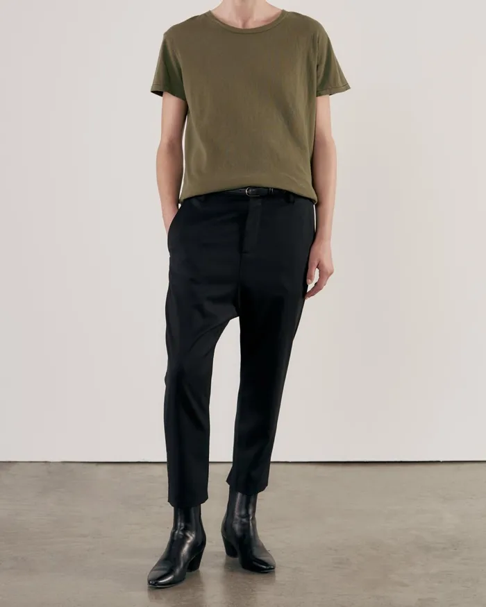 Women Tops Nili Lotan BRADY TEE Washed Black