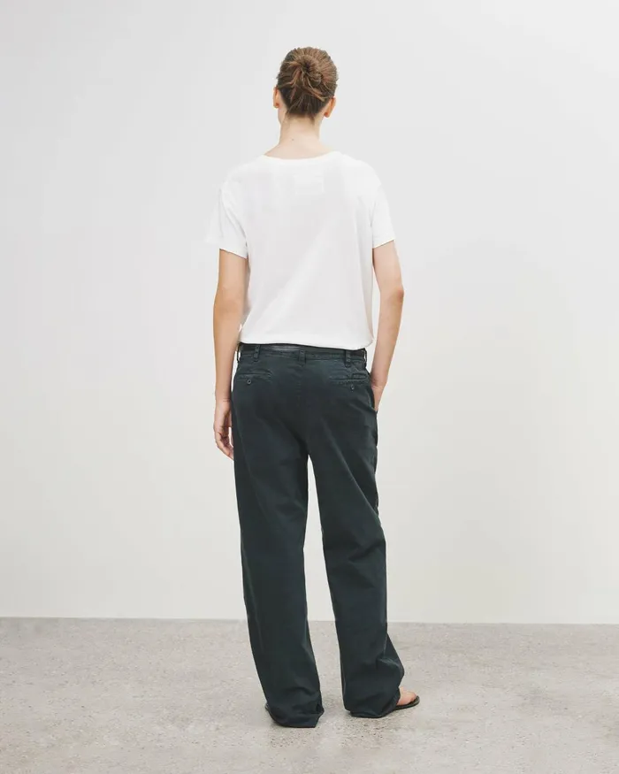 Women Tops Nili Lotan BRADY TEE Washed Black