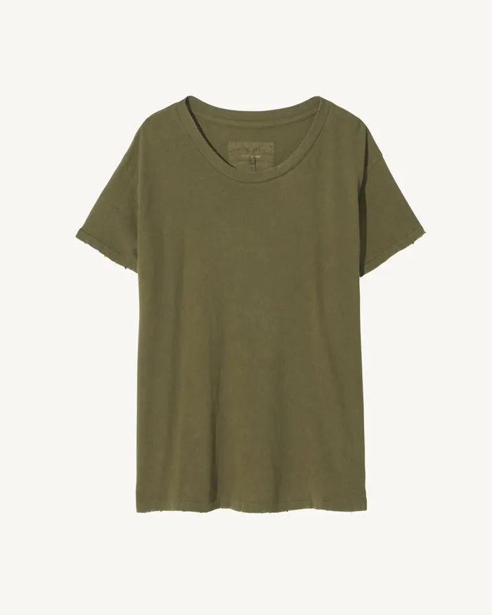 Women Tops Nili Lotan BRADY TEE Washed Black