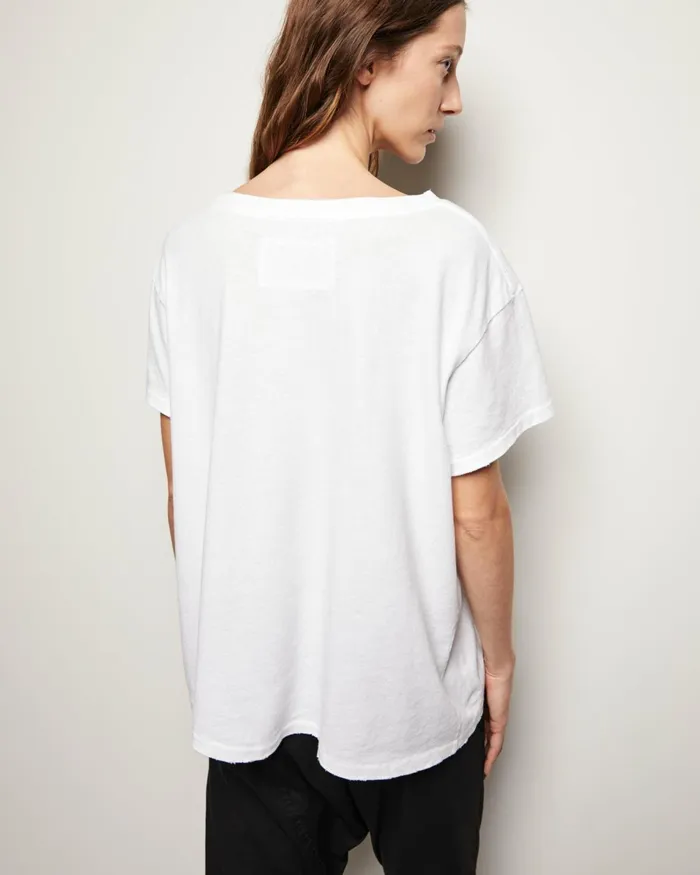 Women Tops Nili Lotan BRADY TEE Washed Black