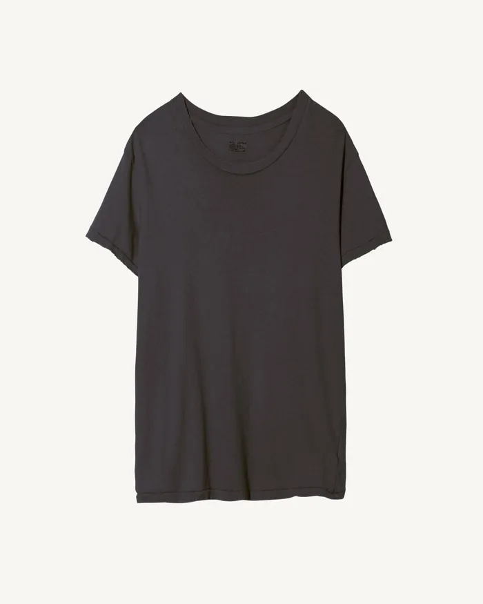 Women Tops Nili Lotan BRADY TEE Washed Black